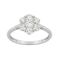 Anillo Sortija Oro Blanco 9Kts (9)9KLGD218W Diamantes Laboratorio 0,97ct