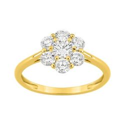 Anillo Sortija Oro 9Kts (9)9KLGD218Y Diamantes Laboratorio 0,97ct