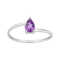 Anillo Sortija Oro Blanco 9Kts Argyor MRM (9)197733.A1 Piedra Amatista 0,38ct