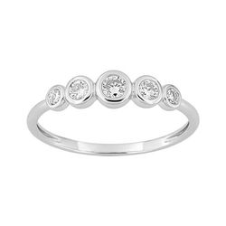 Anillo Sortija Oro Blanco 9kts Argyor MRM (9)9KLGD250W Diamantes Laboratorio 0,29ct DI.SYN F-VS