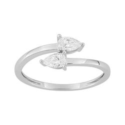 Anillo Sortija Oro Blanco 9kts Argyor MRM (9)9KLGD253W Diamantes Laboratorio de 0,38ct DI.SYN F-VS