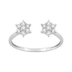 Anillo Sortija Oro Blanco 9kts Argyor MRM (9)9KLGD275W Diamantes Laboratorio 0,29ct DI.SYN F-VS