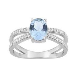 Anillo Sortija Plata Argyor MRM (AG)337457.6 Circonitas Azul Cielo