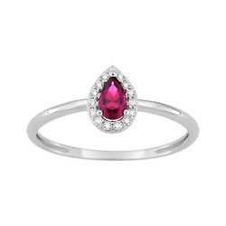 Anillo Sortija Plata Argyor MRM (AG)337459.3 Circonitas Roja Bicolor Blancas