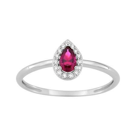 Anillo Sortija Plata Argyor MRM (AG)337459.3 Circonitas Roja Bicolor Blancas