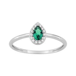 Anillo Sortija Plata Argyor MRM (AG)337459.4 Circonitas Verde Bicolor Blancas