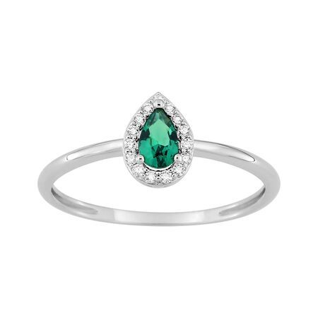 Anillo Sortija Plata Argyor MRM (AG)337459.4 Circonitas Verde Bicolor Blancas