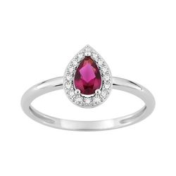 Anillo Sortija Plata Argyor MRM (AG)337460.3 Circonitas Roja Bicolor Blancas