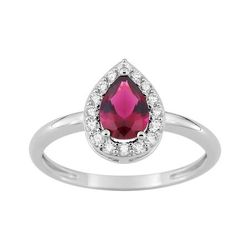 Anillo Sortija Plata Argyor MRM (AG)337462.3 Circonitas Roja Bicolor Blancas