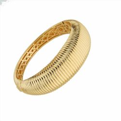 Anillo Sovrani Bronce 6cm J10949 Chapado Franjas