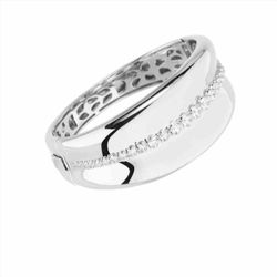 Anillo Sovrani Bronce 6cm J10952 Plateado Circonitas