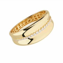 Anillo Sovrani Bronce 6cm J10955 Chapado Circonitas