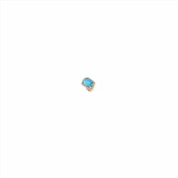 Anillo Sovrani Bronce J10857M14 Chapado Piedra Turquesa