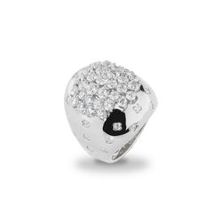 Anillo Sovrani Bronce J10903M15 Plateado Circonitas
