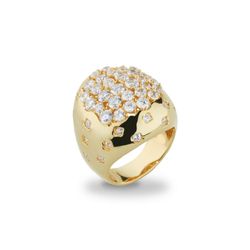 Anillo Sovrani Bronce J10907M17 Chapado Circonitas