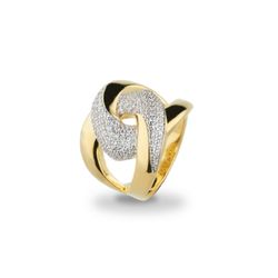 Anillo Sovrani Bronce J10919M17 Chapado Circonitas