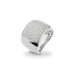 Anillo Sovrani Bronce J10940M15 Plateado Circonitas