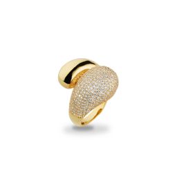 Anillo Sovrani Bronce J10948M17 Chapado Circonitas