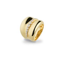 Anillo Sovrani Bronce J10957M15 Chapado Circonitas