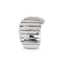 Anillo Sovrani Bronce J11086M17 Plateado Con Circonitas