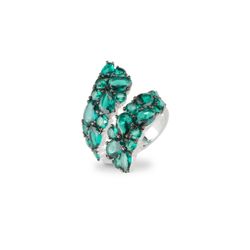 Anillo Sovrani Plata J11026M12 Circonitas Esmeraldas