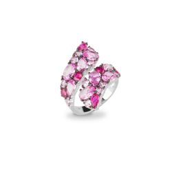 Anillo Sovrani Plata J11027M12 Circonitas Fucsias