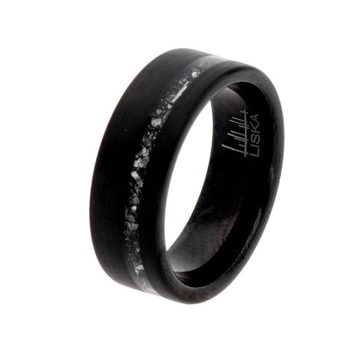 Anillo Tungsteno Liska Hombre MSR006 Negro