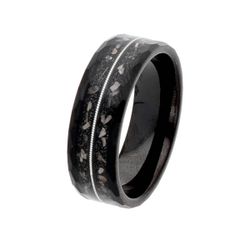Anillo Tungsteno Liska Hombre MSR008 Negro