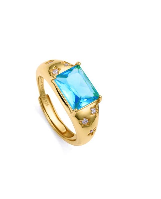 Anel feminino vice-rei 13169A013-53 dourado prata