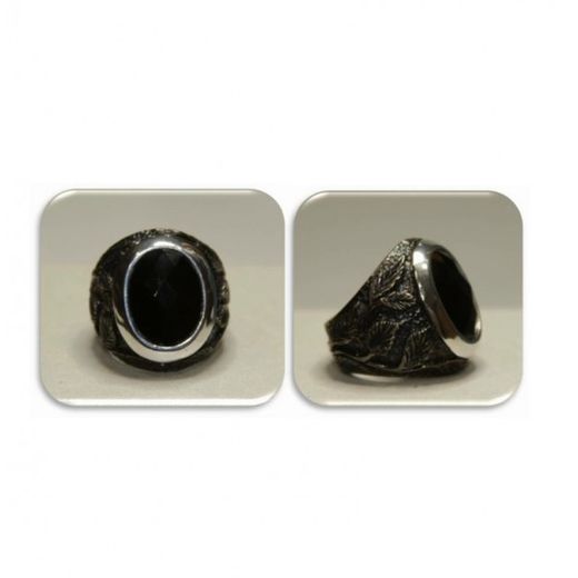 Xernus Silver Ring 3RG2620 Dark Crystal Blued