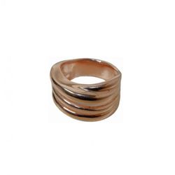 Anillo Xernus Plata Dorada 3XE2921 Ancho