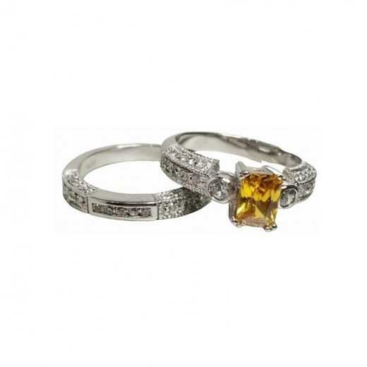 Anillo Xernus Plata NF1313 Circonitas Citrino