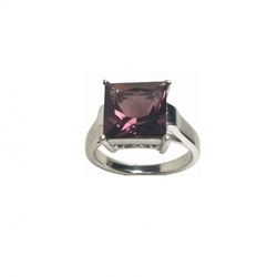 Anillo Xernus Plata NF1652 Cristal Engastado Granate
