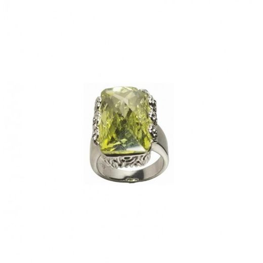 Anel de Prata Xernus NF1660-C Conjunto de Cristais Peridoto