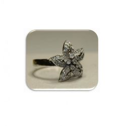 Anillo Xernus Plata NF1670 Flor Con Circonitas