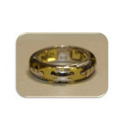 Anillo Xernus Plata NF1756 Resina Amarilla
