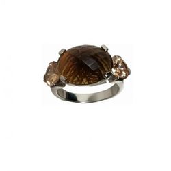 Anillo Xernus Plata NF1838B Cristales Topacio