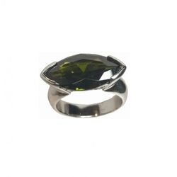 Anillo Xernus Plata NF2019 Cristal Engastado Esmeralda