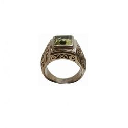 Anillo Xernus Plata NF2571 Cristal Central Peridoto
