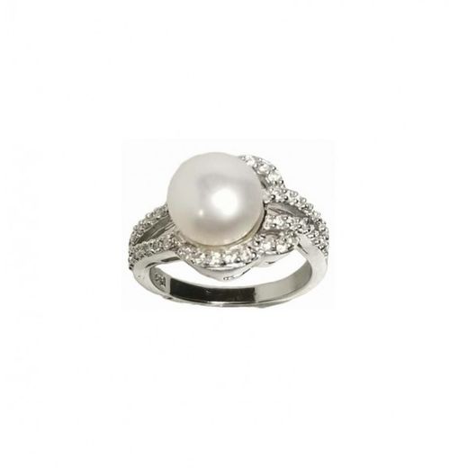 Anillo Xernus Plata NF3191 Circonitas Perla