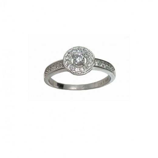 Xernus Silver Ring NF3324 Rosette Zirconia