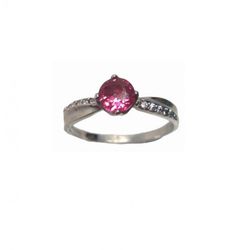 Anillo Xernus Plata NF3397 Circonitas Rubí