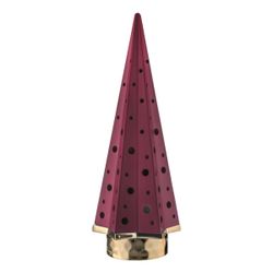 Árbol Navidad latón 18cm NT141/1RS Rojo Luz Led