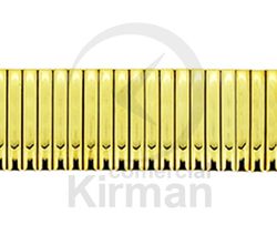 Armis Reloj 18/20x160mm Acero A-76 Premium Extensible Dorado Chapado 3 Micras