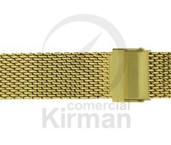 Armis Reloj 20/22x180mm Acero A-239/22 Standard Malla Dorada Terminal Recto