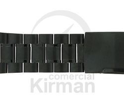 Armis Reloj 22x180mm Acero A-238/22 Standard Negro Terminal Recto