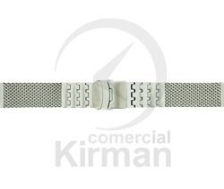 Armis Reloj 22x210mm Acero A-243/22 Premium Malla Milanesa Terminal Recto Cierre Seguridad