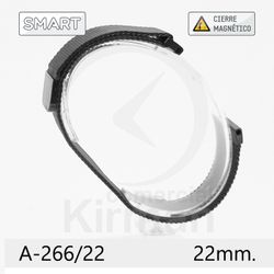 Armis Reloj 22x210mm Acero A-266/22 Smart IPG Negro Terminal Recto