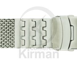 Armis Reloj 24x210mm Acero A-243/24 Premium Malla Milanesa Terminal Recto Cierre Seguridad