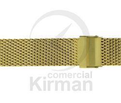 Armis Reloj Acero 16/18x180mm A-239/18 Standard Malla Dorado Terminal Recto